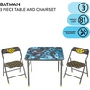 image:imageIdea Nuova Trolls 3 Piece Childrens Activity Square Table and Chair Set Ages 3Batman