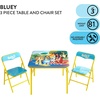 image:imageIdea Nuova Trolls 3 Piece Childrens Activity Square Table and Chair Set Ages 3Bluey