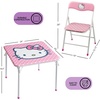 image:imageIdea Nuova Trolls 3 Piece Childrens Activity Square Table and Chair Set Ages 3Hello Kitty