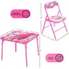 image:imageIdea Nuova Trolls 3 Piece Childrens Activity Square Table and Chair Set Ages 3Multi Color