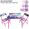 image:imageIdea Nuova Trolls 3 Piece Childrens Activity Square Table and Chair Set Ages 3My Little Pony