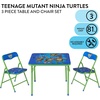 image:imageIdea Nuova Trolls 3 Piece Childrens Activity Square Table and Chair Set Ages 3Ninja Turtles