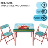 image:imageIdea Nuova Trolls 3 Piece Childrens Activity Square Table and Chair Set Ages 3Peanuts