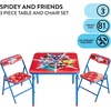 image:imageIdea Nuova Trolls 3 Piece Childrens Activity Square Table and Chair Set Ages 3Spidey and His Amazing Friends