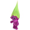 image:imageToys for Dogs  9 Inch Plush Dog Toy with Green Hair and Purple Body  Dog Toy with Squeaker  Plush Fabric Soft Medium Squeaky Dog Toy from TrollsPurple BodyGreen Hair