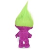 image:imageToys for Dogs  9 Inch Plush Dog Toy with Green Hair and Purple Body  Dog Toy with Squeaker  Plush Fabric Soft Medium Squeaky Dog Toy from TrollsPurple BodyGreen Hair