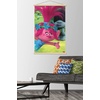 image:imageTrends International DreamWorks Trolls  Fun Wall Poster 14725 x 22375 Silver Framed VersionPremium Print and Beechwood Hanger Bundle