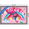 image:imageTrends International Trolls  Poppy Wall Poster 224L x 147W White Framed VersionBarnwood Framed Version
