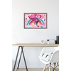 image:imageTrends International Trolls  Poppy Wall Poster 224L x 147W White Framed VersionBarnwood Framed Version