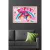 image:imageTrends International Trolls  Poppy Wall Poster 224L x 147W White Framed VersionBlonde Framed Version