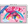 image:imageTrends International Trolls  Poppy Wall Poster 224L x 147W White Framed VersionGray Framed Version