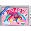 image:imageTrends International Trolls  Poppy Wall Poster 224L x 147W White Framed VersionSilver Framed Version