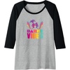 image:imageTrolls  Dance Vibes Raglan Baseball TeeBlackAthletic Heather