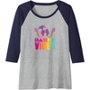 image:imageTrolls  Dance Vibes Raglan Baseball TeeNavy BlueAthletic Heather