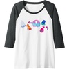 image:imageTrolls  Patches Raglan Baseball TeeDark Heather GreyWhite