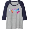image:imageTrolls  Patches Raglan Baseball TeeNavy BlueAthletic Heather