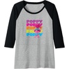 image:imageTrolls  Poppy Raglan Baseball TeeBlackAthletic Heather