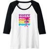image:imageTrolls  Poppy Raglan Baseball TeeBlackWhite