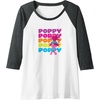 image:imageTrolls  Poppy Raglan Baseball TeeDark Heather GreyWhite