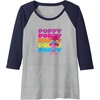 image:imageTrolls  Poppy Raglan Baseball TeeNavy BlueAthletic Heather