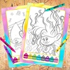image:imageTrolls Coloring Book with Stickers Set  Coloring Activity Book and Trolls Stickers Bundled with 2 Separately Licensed GWW Prize Reward Stickers
