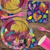 image:imageTrolls Party Supplies  Trolls Movie Paper Dinner Plates and Lunch Napkins 16 Plates amp NapkinsDessert