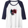 image:imageTrolls World Tour  Branch amp Poppy Raglan Baseball TeeNavy BlueWhite