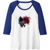 image:imageTrolls World Tour  Branch amp Poppy Raglan Baseball TeeRoyal BlueWhite