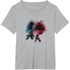 image:imageTrolls World Tour  Branch and Poppy Float TShirtHeather Grey