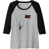 image:imageTrolls World Tour  Guy Diamond Tiny Diamond Raglan Baseball TeeBlackAthletic Heather
