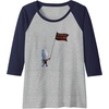 image:imageTrolls World Tour  Guy Diamond Tiny Diamond Raglan Baseball TeeNavy BlueAthletic Heather
