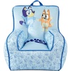 image:imageTrolls World Tour Kids Nylon Bean Bag Chair with Piping amp Top Carry HandleBluey