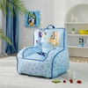 image:imageTrolls World Tour Kids Nylon Bean Bag Chair with Piping amp Top Carry HandleBluey