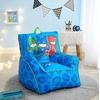 image:imageTrolls World Tour Kids Nylon Bean Bag Chair with Piping amp Top Carry HandlePj Mask