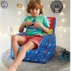 image:imageTrolls World Tour Kids Nylon Bean Bag Chair with Piping amp Top Carry HandleSpidey and Friends