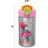 image:imageZak Designs Dreamworks Trolls 2 Movie Poppy Branch Kids BPAFree Dinnerware Set Includes Plate Bowl Tumbler and Water Bottle Made of Durable Material and Perfect for Kids 4 Piece Set TROU2870Trolls