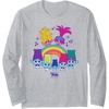 image:imageDreamWorks Trolls Band Together BroZone Poppy Viva Rainbow Long Sleeve TShirtHeather Grey