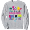 image:imageDreamWorks Trolls Band Together BroZone Poppy and Viva SweatshirtHeather Grey