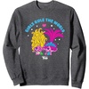 image:imageDreamWorks Trolls Band Together Girls Rule the World SweatshirtDark Heather Grey