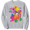 image:imageDreamWorks Trolls Band Together We Do We Poppy and Viva SweatshirtHeather Grey