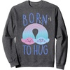 image:imageDreamWorks Trolls Born To Hug SweatshirtDark Heather Grey
