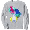 image:imageDreamWorks Trolls Glitter Squares SweatshirtHeather Grey