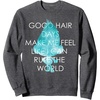 image:imageDreamWorks Trolls Good Hair Days SweatshirtDark Heather Grey
