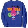image:imageDreamWorks Trolls Halloween Scaredy Troll SweatshirtRoyal Blue