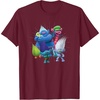 image:imageDreamWorks Trolls Happy Group TShirtBurgundy