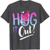 image:imageDreamWorks Trolls Hug It Out TShirtDark Heather Grey