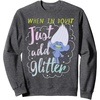 image:imageDreamWorks Trolls Just Add Glitter SweatshirtDark Heather Grey