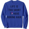 image:imageDreamWorks Trolls Life is Too Short SweatshirtRoyal Blue