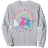 image:imageDreamWorks Trolls Rainbow Trolls SweatshirtHeather Grey