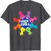 image:imageDreamWorks Trolls Rock and Trolls Rainbow TShirtDark Heather Grey